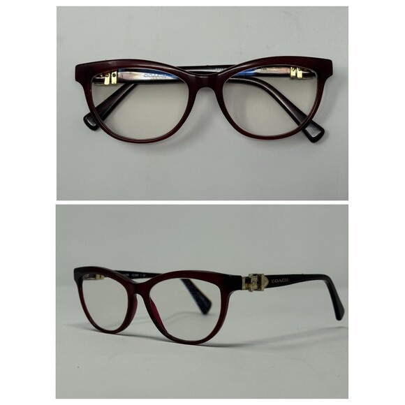 Coach Eyeglass Frames HC6087T 51-16-135 Burgundy 5393 main image 7